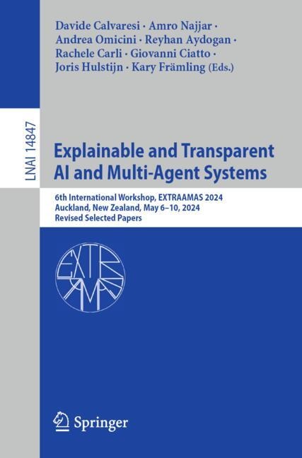 Front cover_Explainable and Transparent AI and Multi-Agent Systems