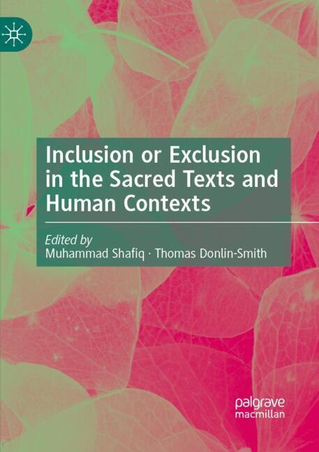 Couverture_Inclusion or Exclusion in the Sacred Texts and Human Contexts