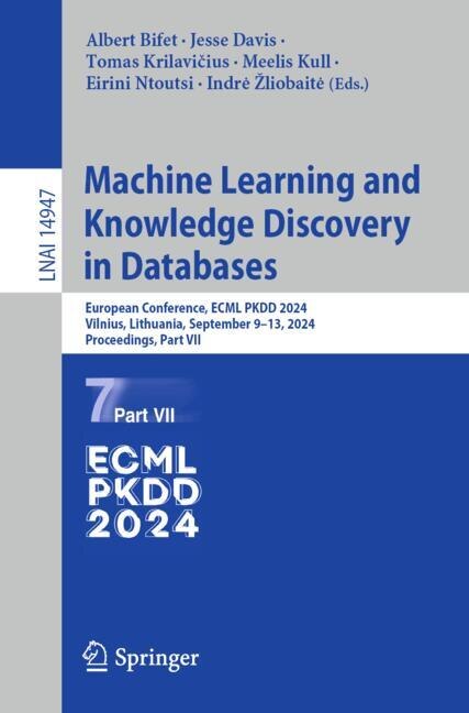 Couverture_Machine Learning and Knowledge Discovery in Databases. Research Track