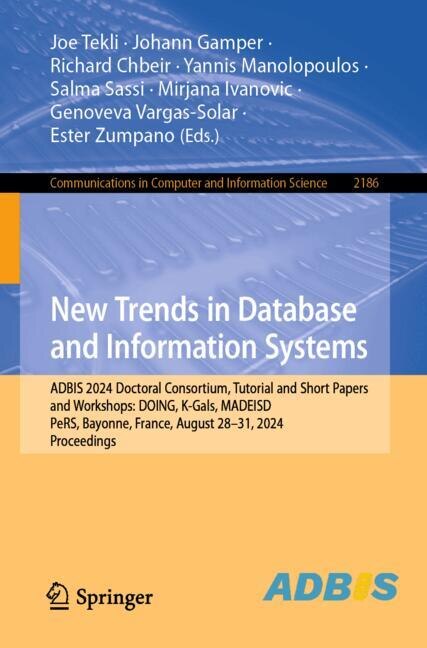 Front cover_New Trends in Database and Information Systems