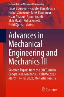 Couverture_Advances in Mechanical Engineering and Mechanics III