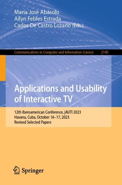 Couverture_Applications and Usability of Interactive TV