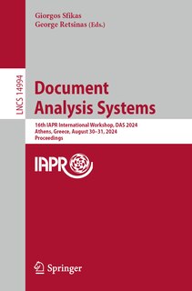 Couverture_Document Analysis Systems