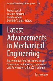 Couverture_Latest Advancements in Mechanical Engineering