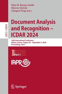 Front cover_Document Analysis and Recognition - ICDAR 2024