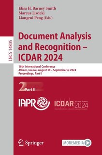 Couverture_Document Analysis and Recognition - ICDAR 2024
