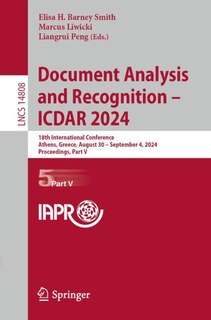 Front cover_Document Analysis and Recognition - ICDAR 2024