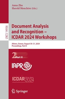 Couverture_Document Analysis and Recognition - ICDAR 2024 Workshops