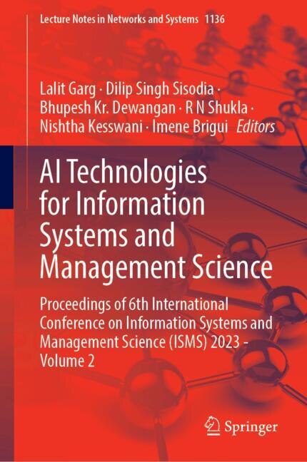 Front cover_AI Technologies for Information Systems and Management Science