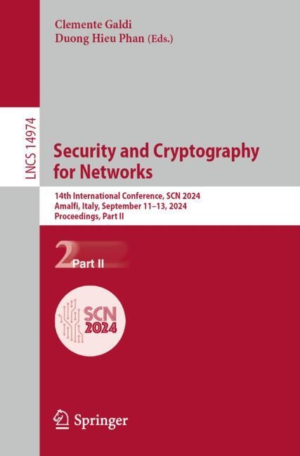 Couverture_Security and Cryptography for Networks