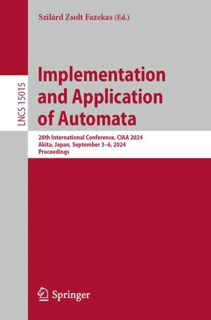 Front cover_Implementation and Application of Automata