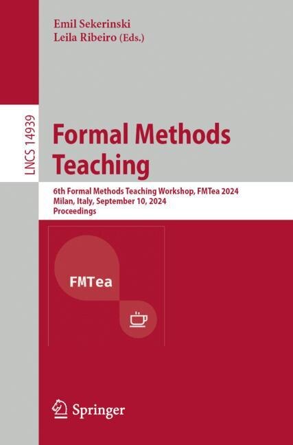 Front cover_Formal Methods Teaching