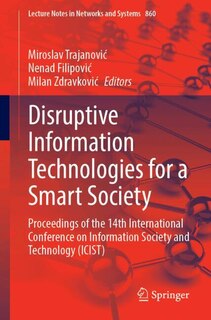 Couverture_Disruptive Information Technologies for a Smart Society