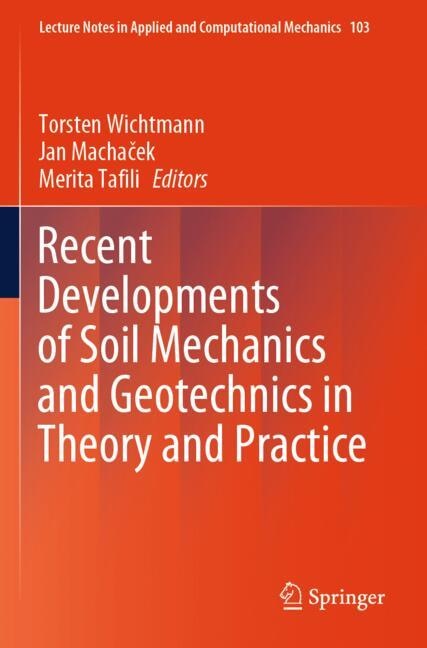 Couverture_Recent Developments of Soil Mechanics and Geotechnics in Theory and Practice