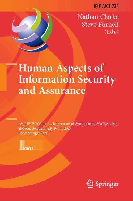 Front cover_Human Aspects of Information Security and Assurance