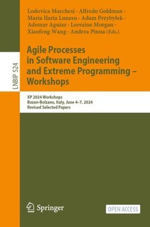 Couverture_Agile Processes in Software Engineering and Extreme Programming - Workshops