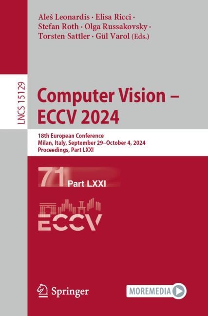 Front cover_Computer Vision - Eccv 2024