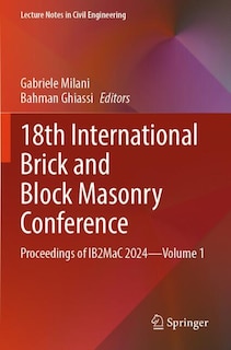 Couverture_18th International Brick and Block Masonry Conference