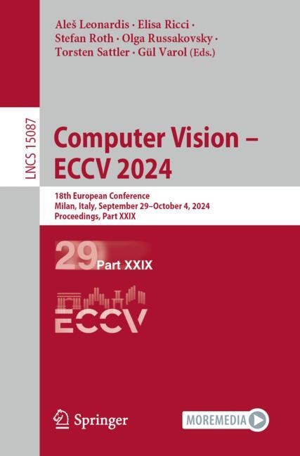 Front cover_Computer Vision - Eccv 2024