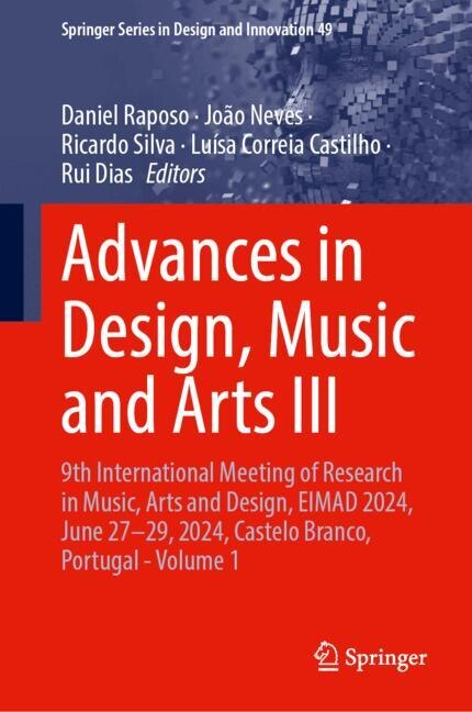 Front cover_Advances in Design, Music and Arts III