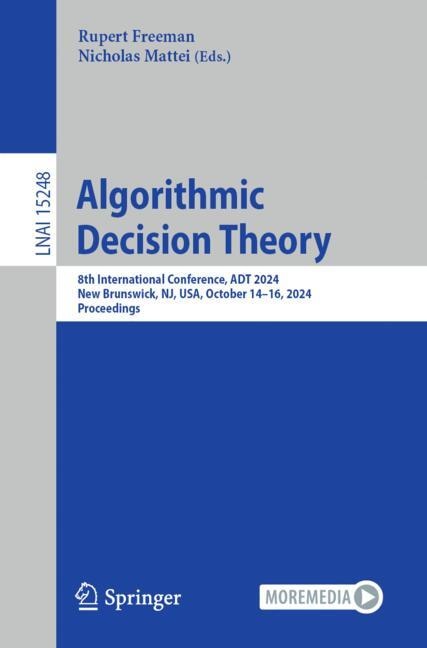 Front cover_Algorithmic Decision Theory