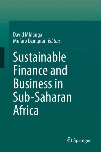 Front cover_Sustainable Finance and Business in Sub-Saharan Africa
