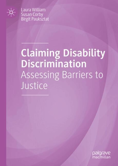 Front cover_Claiming Disability Discrimination