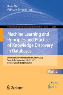 Couverture_Machine Learning and Principles and Practice of Knowledge Discovery in Databases