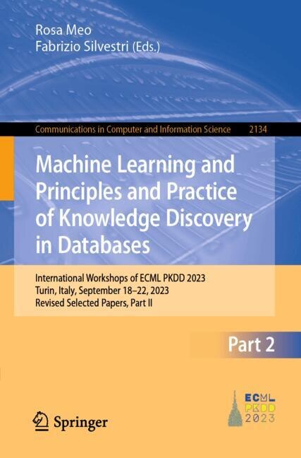 Couverture_Machine Learning and Principles and Practice of Knowledge Discovery in Databases
