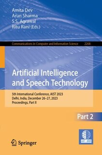 Front cover_Artificial Intelligence and Speech Technology