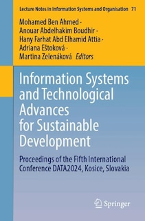 Couverture_Information Systems and Technological Advances for Sustainable Development