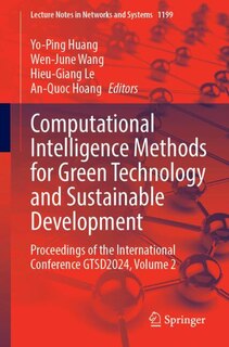 Couverture_Computational Intelligence Methods for Green Technology and Sustainable Development