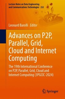 Couverture_Advances on P2P, Parallel, Grid, Cloud and Internet Computing