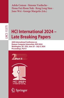 Front cover_HCI International 2024 - Late Breaking Papers