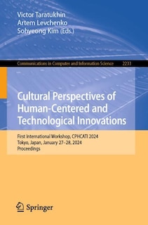 Front cover_Cultural Perspectives of Human-Centered and Technological Innovations