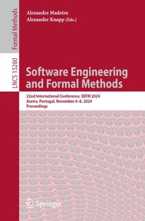 Front cover_Software Engineering and Formal Methods