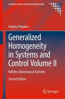 Front cover_Generalized Homogeneity in Systems and Control Volume II