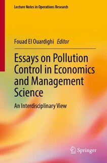 Couverture_Essays on Pollution Control in Economics and Management Science