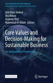 Couverture_Core Values and Decision-Making for Sustainable Business