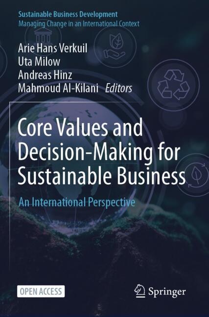 Couverture_Core Values and Decision-Making for Sustainable Business