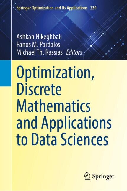 Couverture_Optimization, Discrete Mathematics and Applications to Data Sciences