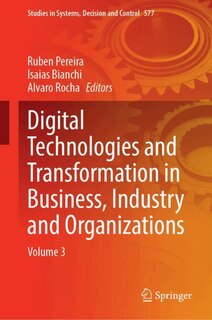 Couverture_Digital Technologies and Transformation in Business, Industry and Organizations