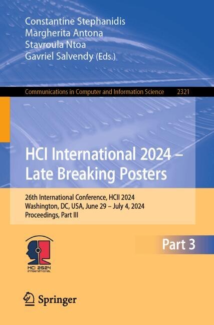 Couverture_HCI International 2024 - Late Breaking Posters