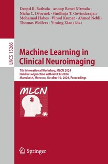 Front cover_Machine Learning in Clinical Neuroimaging