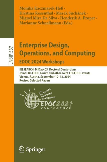 Front cover_Enterprise Design, Operations, and Computing. EDOC 2024 Workshops