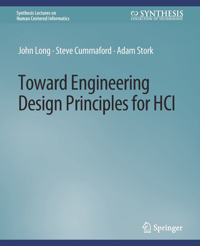 Couverture_Toward Engineering Design Principles for HCI