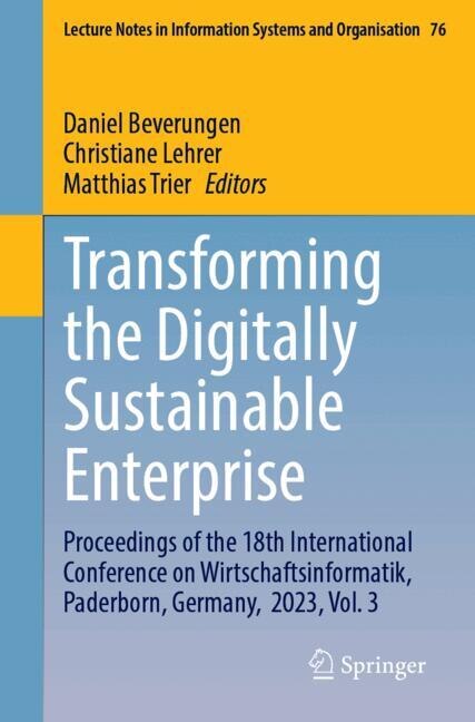 Front cover_Transforming the Digitally Sustainable Enterprise