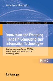 Couverture_Innovation and Emerging Trends in Computing and Information Technologies