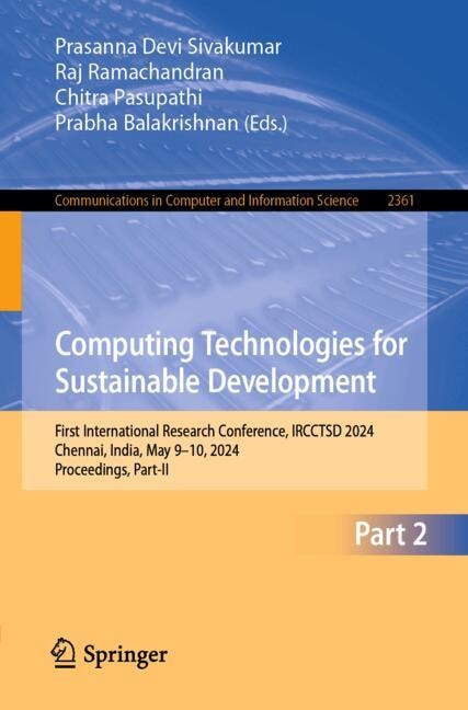Couverture_Computing Technologies for Sustainable Development