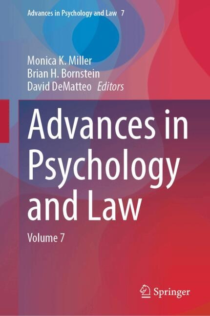 Front cover_Advances in Psychology and Law